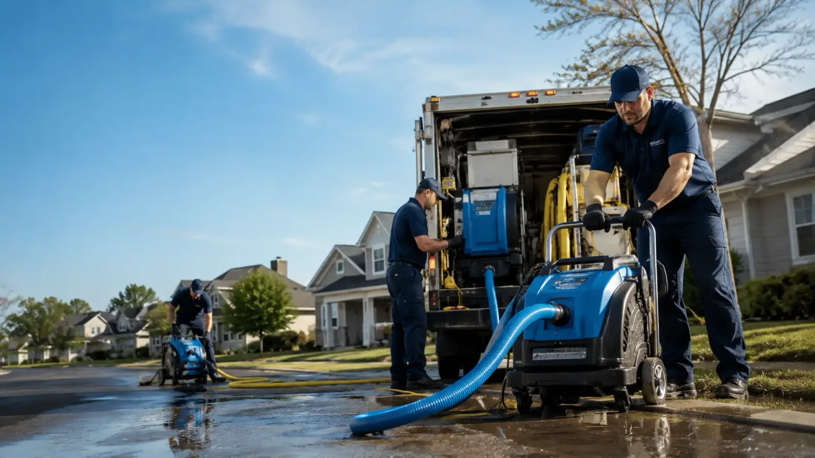 Flood Damage Cleanup in Luke Air Force Base, AZ